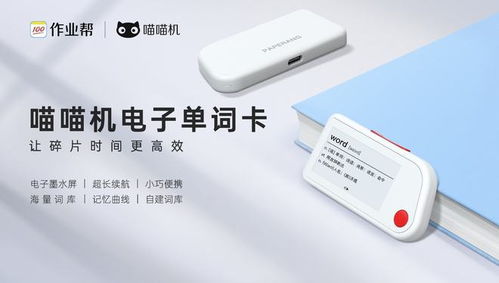 作業(yè)幫喵喵機電子單詞卡 開啟智能硬件學習新篇章